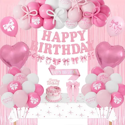 Image de Décoration d'anniversaire rose