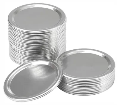 Einmachglasdeckel 24er-Set, Metall, 70 mm, auslaufsicher, hitzebeständig