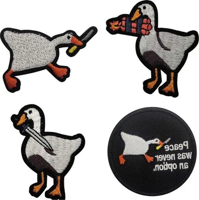 Produktbild von Militärische weisse Enten- Patch für Kleidung - Accessoires für Jacken und Jeans