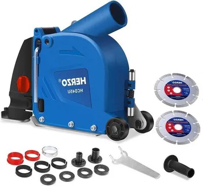 Obrázek produktu pro Odsávací kryt o průměru 125 mm pro úhlovou brusku se 2 diamantovými kotouči