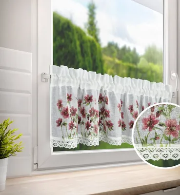Zdjęcie produktu dla Dekoracyjna krótka witrażowa zasłona do kuchni AGNE 30x150 cm MyBestHome