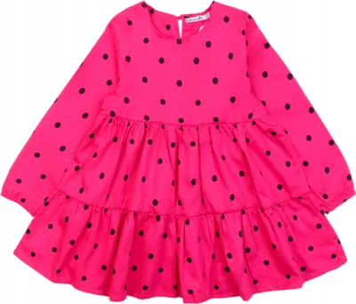 Immagine prodotto di Abito da bambina – Taglia 104 – Rosa scuro – 100% cotone – Elegante per bambine di 4 anni