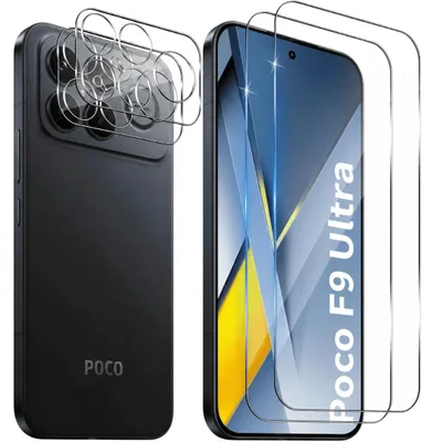Produktbild von 2x Schutzglas für Xiaomi Poco F9 Ultra Display Kamera Panzerfolie Full Screen 9H