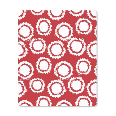 Produktbild von MuchoWow® Mauspad Mousepad Tupfen - Rot - Muster 19x23 cm - Mousepads - Maus Mat - Pad - Mausunterlage - Mauspads - Spielen