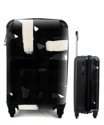 Produktbild von MuchoWow® Koffer Handgepäck Trolley Rollkoffer Kleine Reisekoffer mit 4 Rollen - Abstrakt - Pastell - Minimalismus - Cabin Size < 55x40x23 cm & 55x40x20 cm - Fotokoffer - Kabinenkoffer - Boardgepäck - Reise-Box - Reisekoffer - Reisegepäck - Koffer mit Bild - Trolley für Kinder