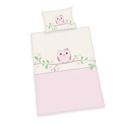 Produktbild von Kinder-Renforcé-Bettwäsche Kleine Eule 100 x 135/60 x 40 cm Stand.-Var.