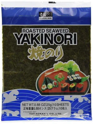Obrázok produktu pre Listy morských rias Yaki Nori pražené sušené na sushi Takaokaya 25g