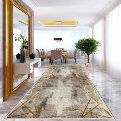 Produktbild von Conceptum Hypnose, Wooylk0080, Teppich (80 x 450), Gold, 80 x 450 cm