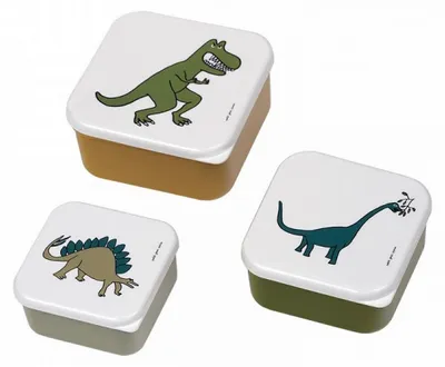 Immagine prodotto di Petit Jour Set di 3 Portapranzo Dinosauri