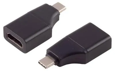 Produktbild von USB-C Adapter, USB-C Stecker > HDMI-A Buchse, 4K@60Hz, slim, schwarz