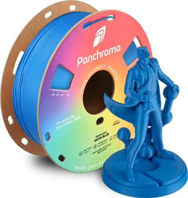 Zdjęcie produktu dla Panchroma™ PLA Satin, kolor: Satin Blue, rozmiar filamentu: 1,75 mm, waga: 1 kg