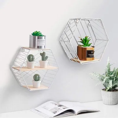 Immagine prodotto di Scaffale da parete sospeso, legno, bianco, 60 cm