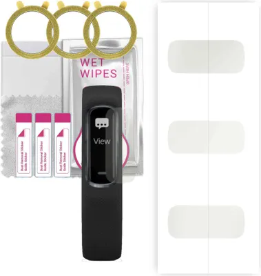 Produktbild von apgo 3 Stück Schutzfolie, Matt, kompatibel mit Garmin vivosmart 4 Smartwatch, Hydrogel Displayschutzfolie mit Positionierhilfe, Displayfolie, robust und kratzfest