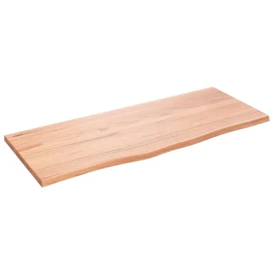 Obrázok produktu pre vidaXL Nástenná polica svetlohnedá 100x40x2 cm Dubový masív ošetrený