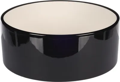 Obrázek produktu pro Keramická miska na krmivo pro psy - kulatá - černá - 1700 ml