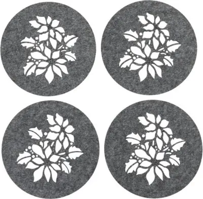Produktbild von Platzset 4-teilig Filz mit Blumendruck