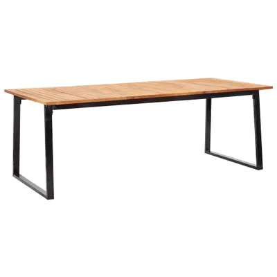 Immagine prodotto di vidaXL set da pranzo da giardino 9 pezzi in poly rattan legno di acacia nero