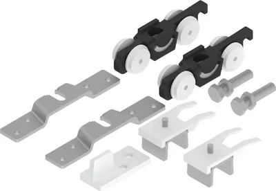 Immagine prodotto di Woelm HELM 53 Set 1 sistemi flg (set porte scorrevoli in legno ferramenta per porte scorrevoli)