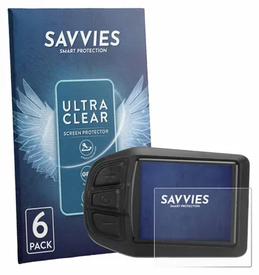 Produktbild von 6x Für Naroote Bike Computer Schutzfolie Savvies Displayschutz Display Schutz Folie Klar Transparent