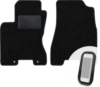 Produktbild von moto-MOLTICO Vorne Fußmatten Auto Velours Autoteppiche Schwarz Automatten Set 2-teilig passend für Nissan X-trail 2007-2013