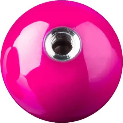 Produktbild von viva-adorno Piercing Schraubkugel Ersatzkugel Hochglänzend Farbig Emailiert Edelstahl-Gewinde verschiedene Farben und Größen Z376, Neon Pink 1,6 x 8,5mm