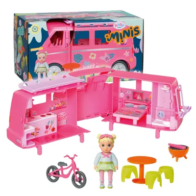 Produktbild von BABY born Minis - Wohnmobil, aufklappbarer Wohnwagen für BABY born Minis Puppen