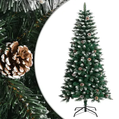 Immagine prodotto di Maison Exclusive - Albero di Natale artificiale con supporto, verde, 120 cm, in PVC