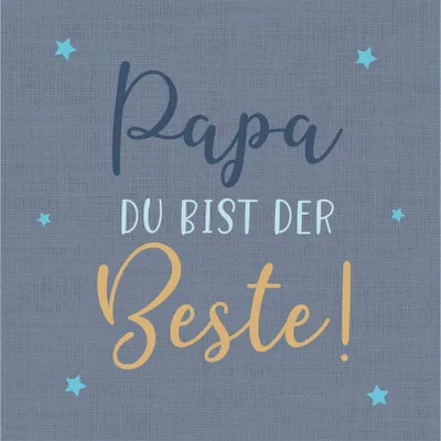 Produktbild von Servietten 33x33 cm - Bester Papa