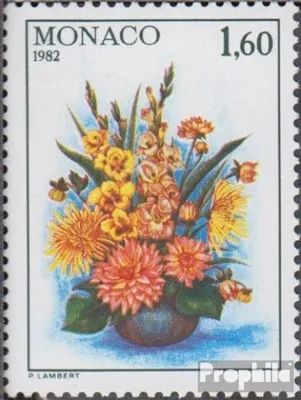 Produktbild von Briefmarken Monaco 1982 Mi 1560 (kompl.Ausg.) gestempelt Blumen