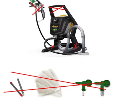 WAGNER Airless Control Pro 250 R Farbsprühsystem für Dispersions-Latexfarben – Produktbild 1