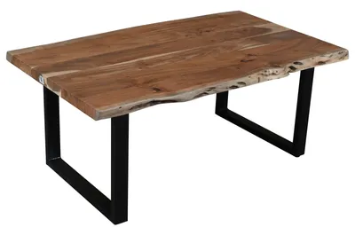 Produktbild von Couchtisch >Coffetable< in Akazie / schwarz - 110x45x65 (BxHxT)