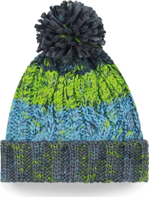 Produktbild von Beechfield B486b | Kinder Junior Corkscrew Pom Pom Beanie - Farbe: Electric Grey - Größe: One Size