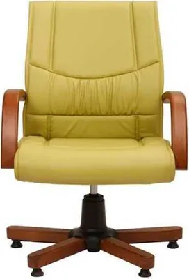 Productafbeelding van Computerstoel, modern, groene bureaustoel, gestoffeerde fauteuil, fauteuil van kunstleer