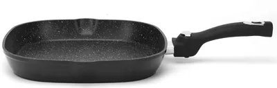 Produktbild von Cheffinger Grillpfanne abnehmbarer Griff Induktion Ø28cm Pfanne Marmor praktisch