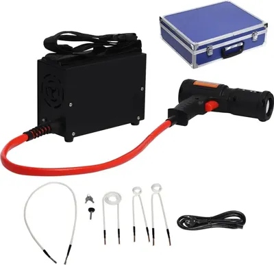 Image de Chauffage à induction magnétique - Kit de chauffage pour voiture - Puissance 1,5 kW - 4 bobines chauffantes - Desserre les vis et les écrous - Dégrippant sans flamme - Noir