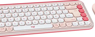 Image de Logitech 920-013120 clavier Souris incluse Universel Bluetooth QWERTY Espagnole Rose, Blanc