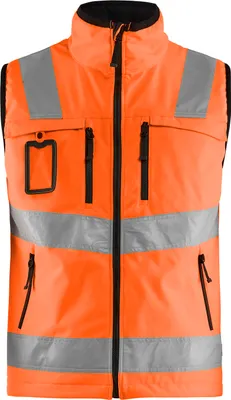 Produktbild von Blakläder High Vis Softshell Weste 3049 2517 in div. Farben, Farbe:high vis rot, Größe:XL