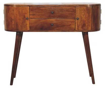 Produktbild von Artisan Furniture Konsolentisch „Grove“ aus Massivholz in Kastanienoptik