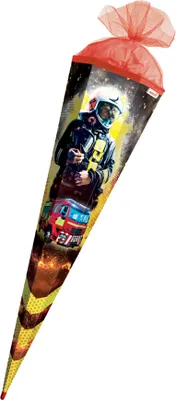 Image de ROTH 678875 ROTH Schultüte "Feuerwehrmann", eckig, 850 mm