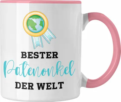 Produktbild von Trendation - Bester Patenonkel Der Welt Tasse Geschenk Geburtstag Weihnachten Lustig Geschenkideen von Nichte Lieblings Patenonkel (Rosa)