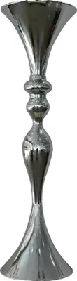 Immagine prodotto di Vaso da terra, design moderno, struttura in metallo resistente, argento