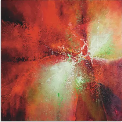 Produktbild von ARTland Wandbild Alu für Innen & Outdoor Energie Größe: 30x30 cm