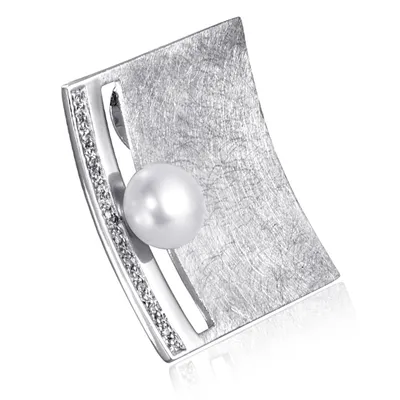 Produktbild von MATERIA Kettenanhänger Silber 925 Damen groß - Perlen-Schmuck Kette rhodiniert mit Geschenk-Box KA-145