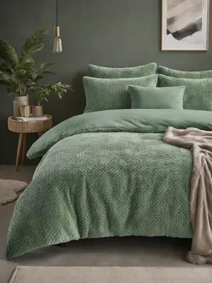 Obrázek produktu pro Sleeptime Fur Teddy zelená 240 x 200/220 cm