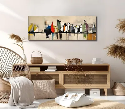 Immagine prodotto di Wallity, PC349, Quadro decorativo su tela, Multicolore, 50 % COTONE / 50 % POLIESTERE, 30 x 80 cm