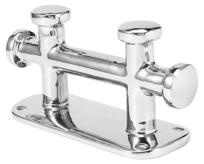 Image de Bollard d'amarrage double croix pour bateau, taquet d'amarrage en acier inoxydable pour pont et quai, 145 x 61 x 85 mm