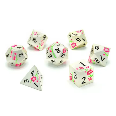 Produktbild von Lotus Blossom Metal RPG Dice Set