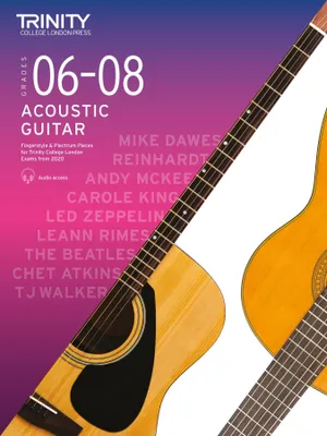 Produktbild von Trinity College London Acoustic Guitar Exam Pieces 2020: Grades 6-8
