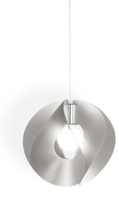 Zdjęcie produktu dla Sospensione Moderna A 1 Luce Atom In Polilux Silver D54  Italy