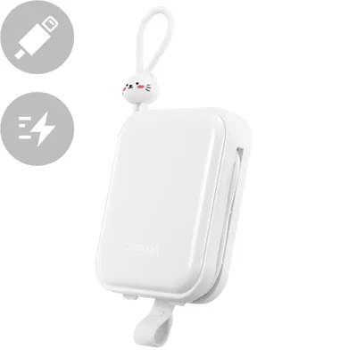 Obrázok produktu pre Joyroom Powerbank + USB kábel C-Lightning a stojan 10000Mah 22,5W biely